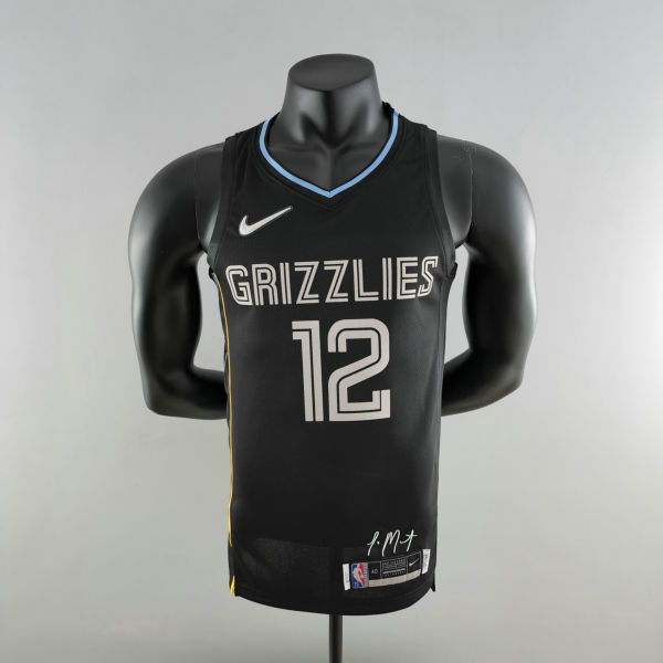 MORANT#12 Memphis Grizzlies Honor Edition Black NBA Jersey S-XXL
