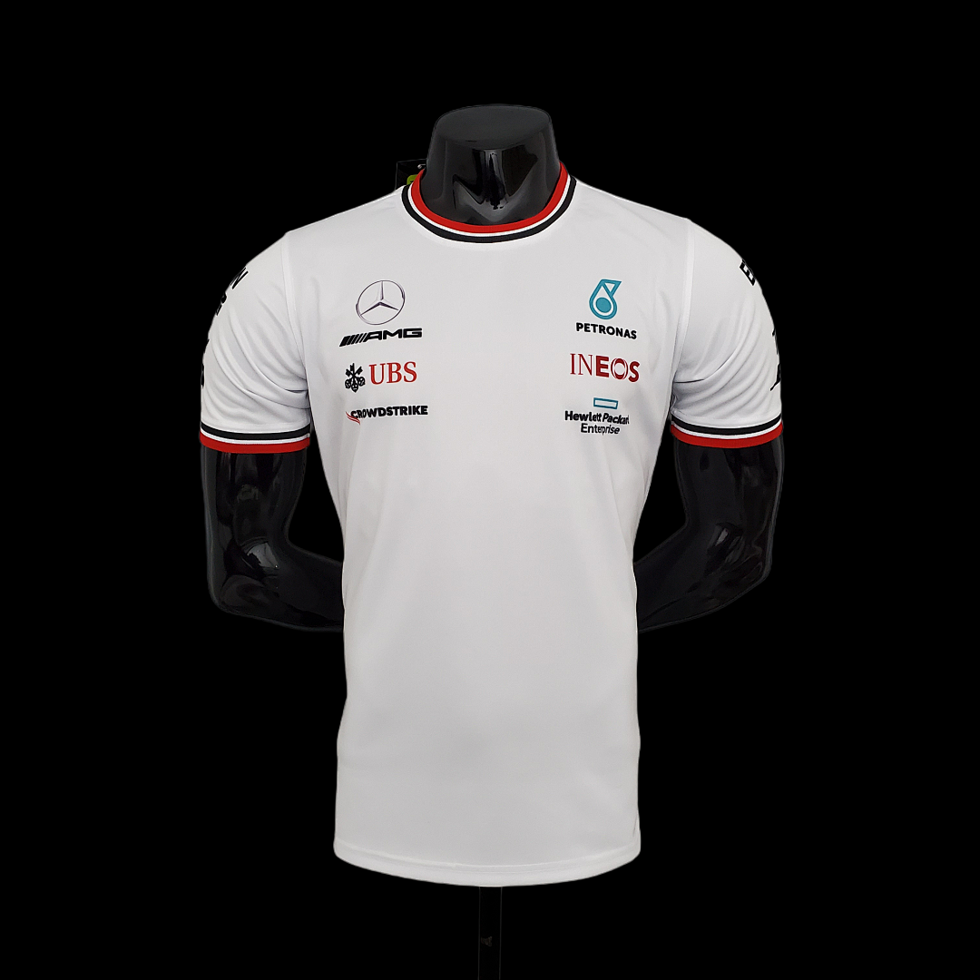 F1 Formula One racing suit; Mercedes White S-5XL
