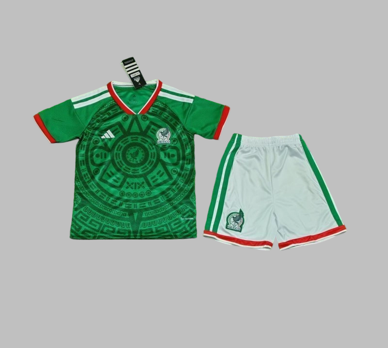 25-26 Mexico Home Kids Cheap Soccer Jerseys Yupo