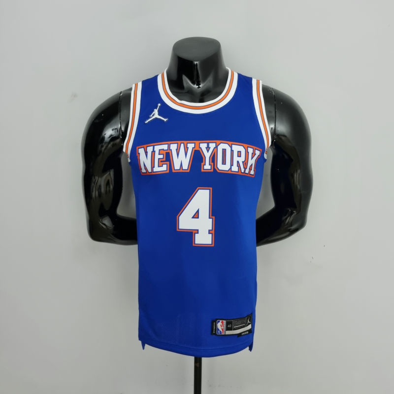 75th Anniversary Ross #4 New York Knicks Jordan Limited Blue NBA Jersey S-XXL