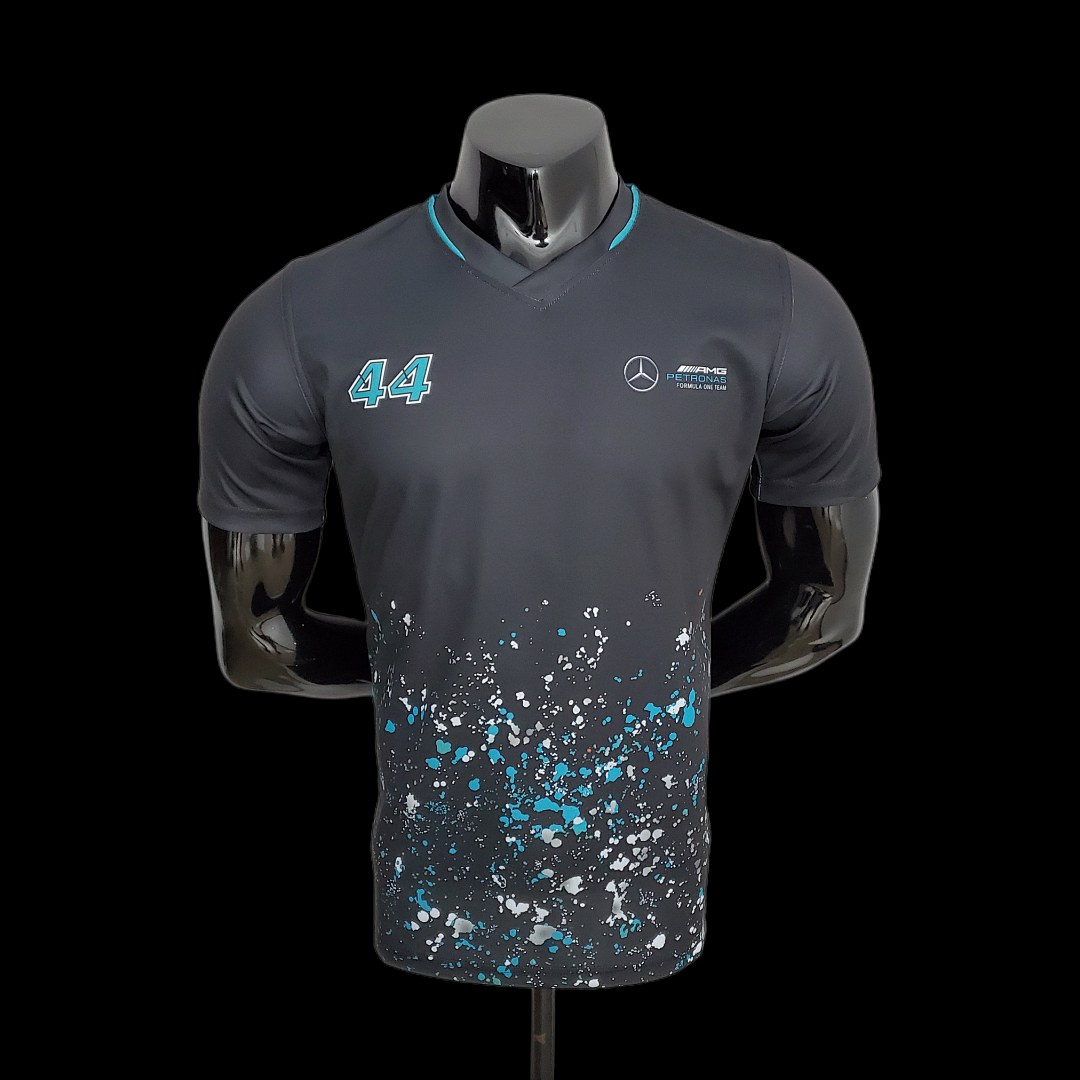 F1 Formula One 2022 Mercedes Black S-5XL