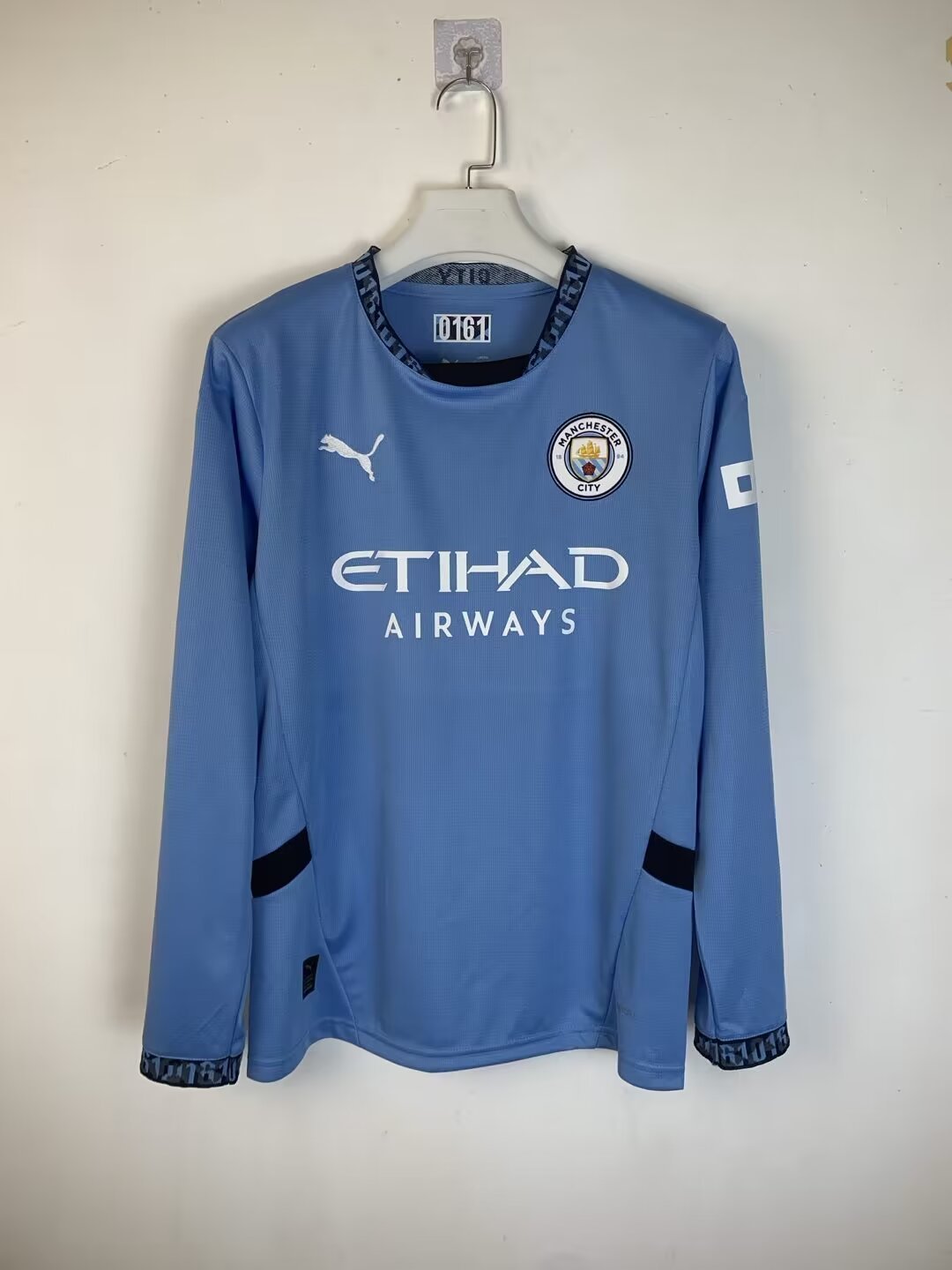24-25 Manchester City Home Long Sleeve Yupoo Soccer Jerseys