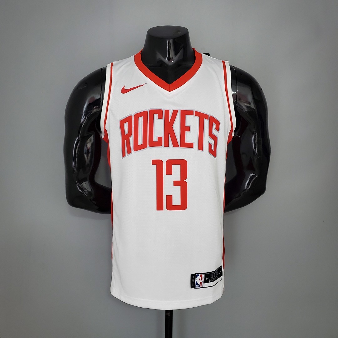 2021 HARDEN#13 Rockets White NBA Jersey S-XXL