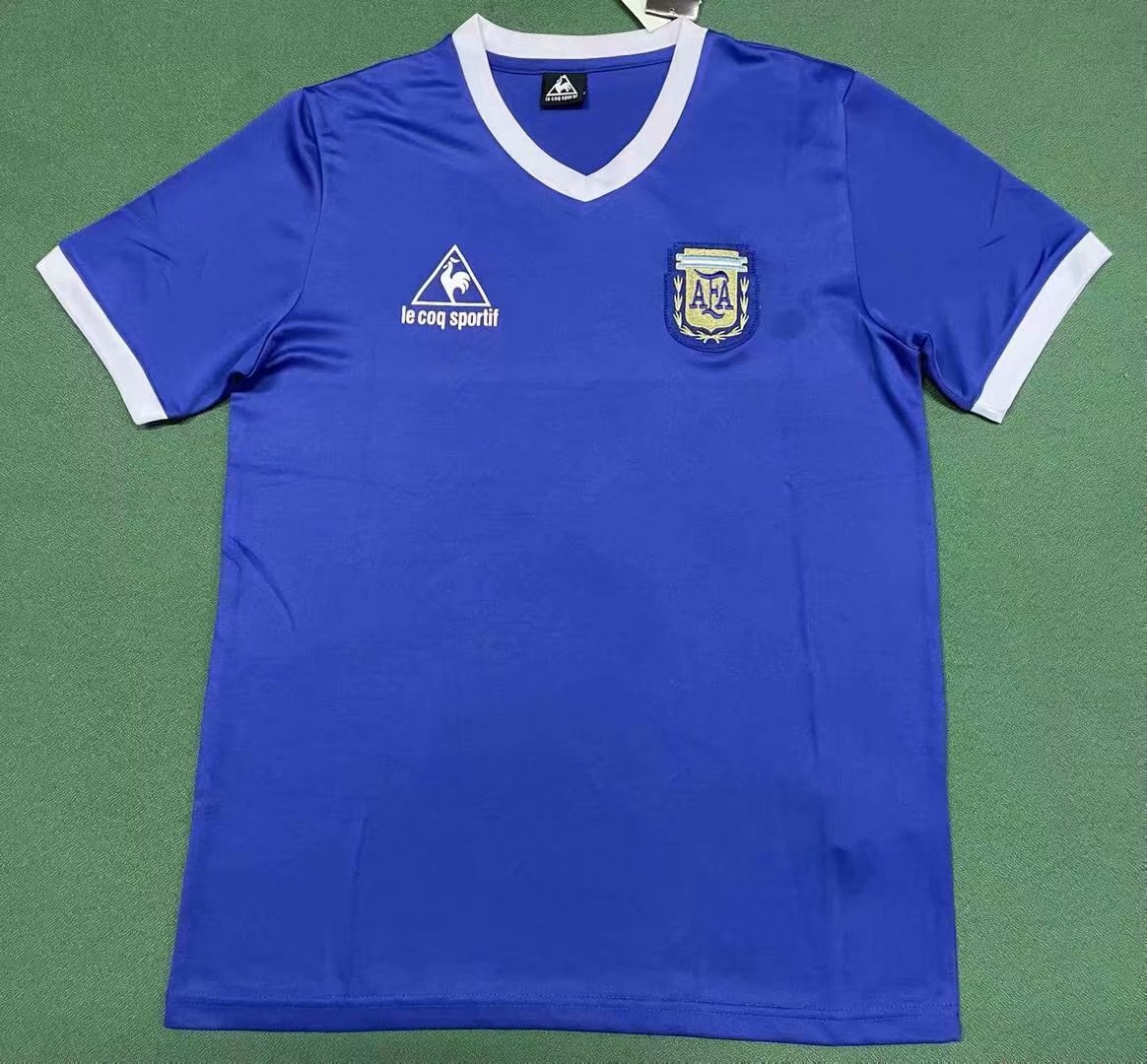 1986 Argentina Away Retro Soccer Jerseys Yupoo