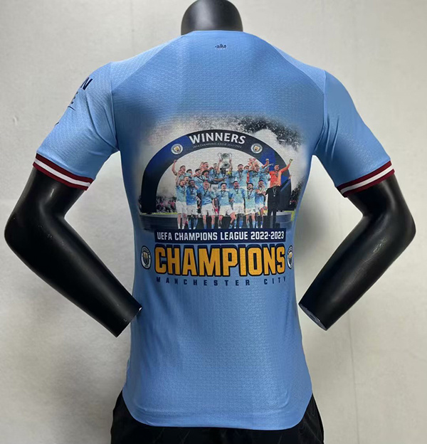 23/24 Manchester City Home Champions Edition Players Soccer Jerseys Yupoo