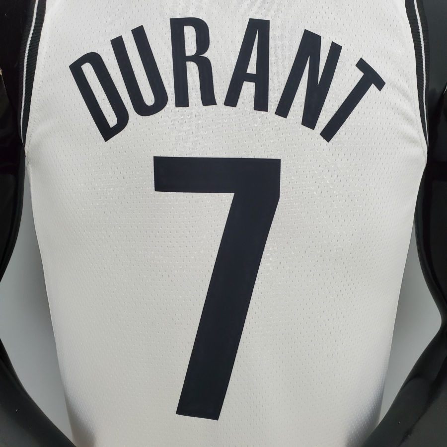 75th Anniversary DURANT#7 Nets White NBA Jersey S-XXL