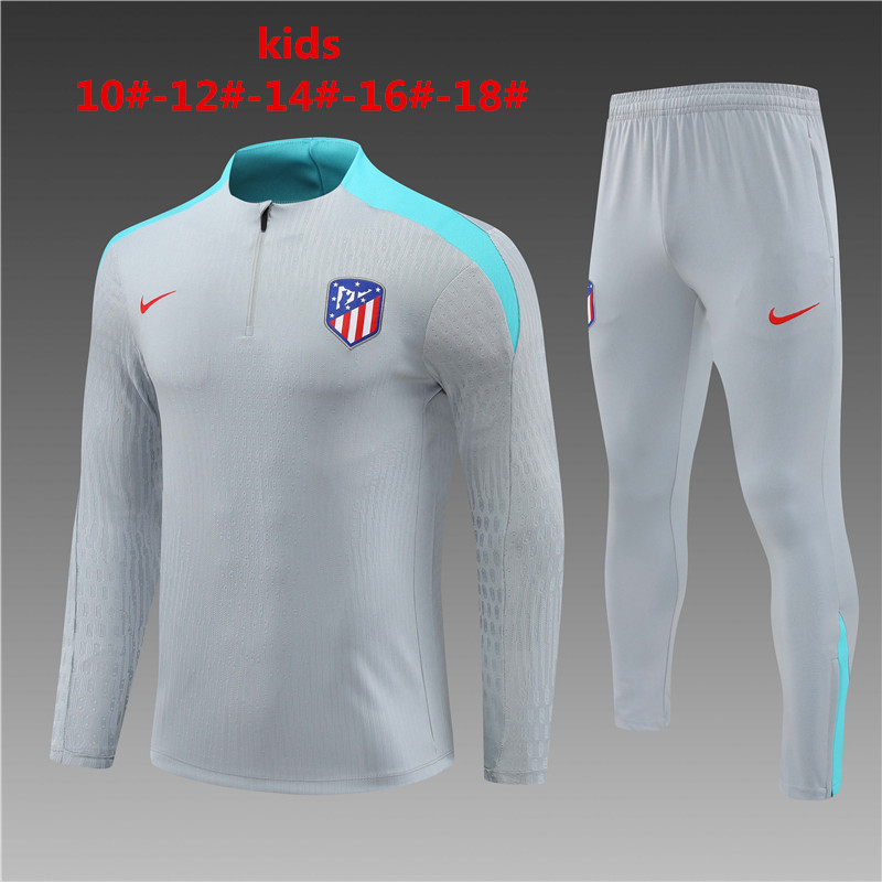 24-25 Atletico Madrid Player Kids Long Sleeve Training Suit Yupoo