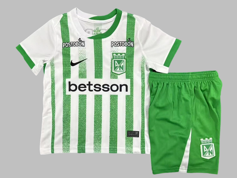 25-26 Atletico Nacional Home Kids Cheap Soccer Jerseys Yupoo
