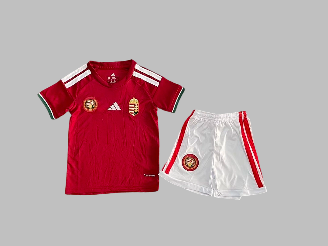 26-27 Hungary Home Kids Cheap Soccer Jerseys Yupoo