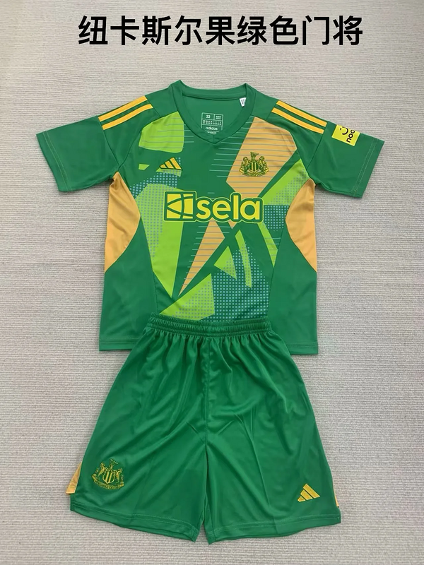 24-25 Newcastle United Goalkeeper Kids Soccer Jerseys Yupoo