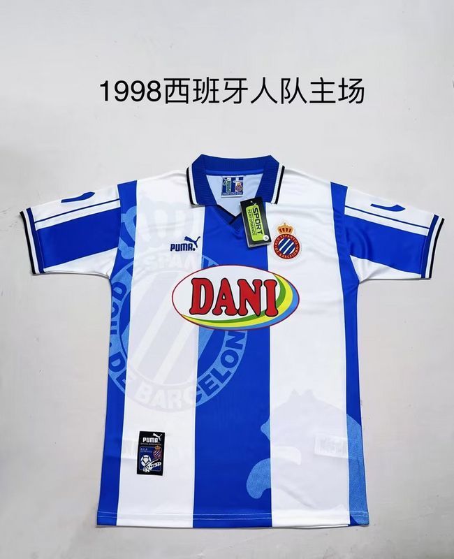 1998 Espanyol Home Retro Soccer Jerseys Yupoo
