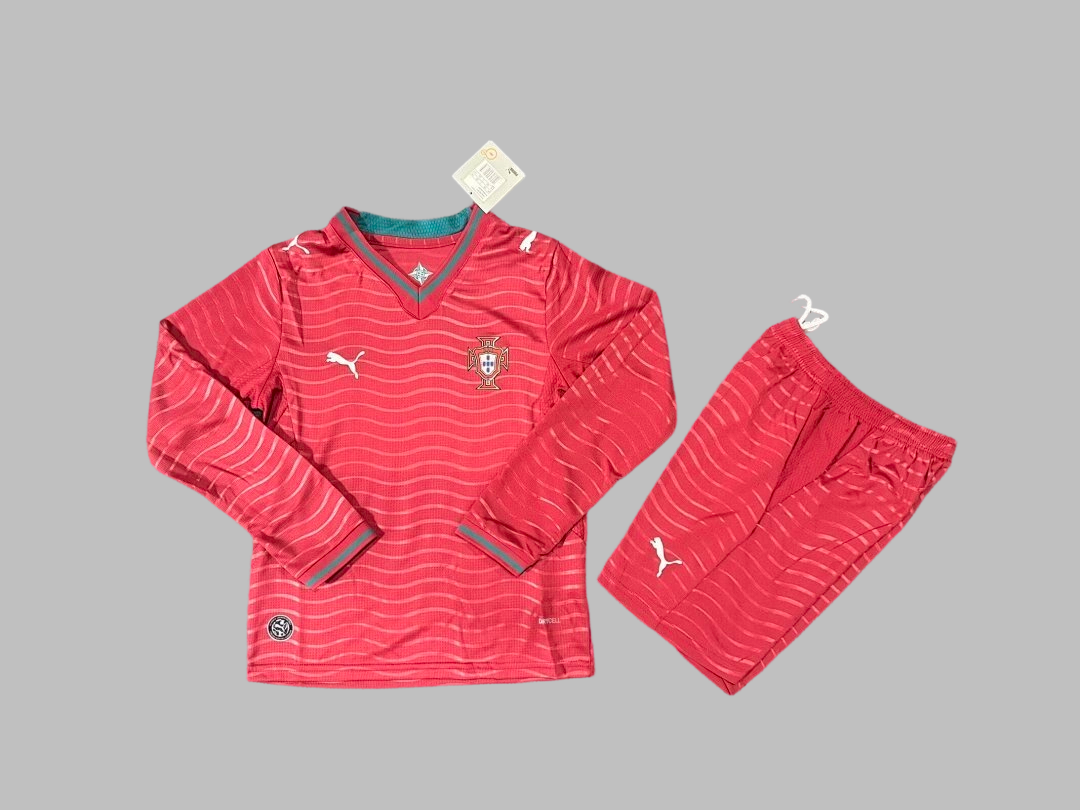 26-27 Portugal Home Kids Cheap Soccer Jerseys Yupoo
