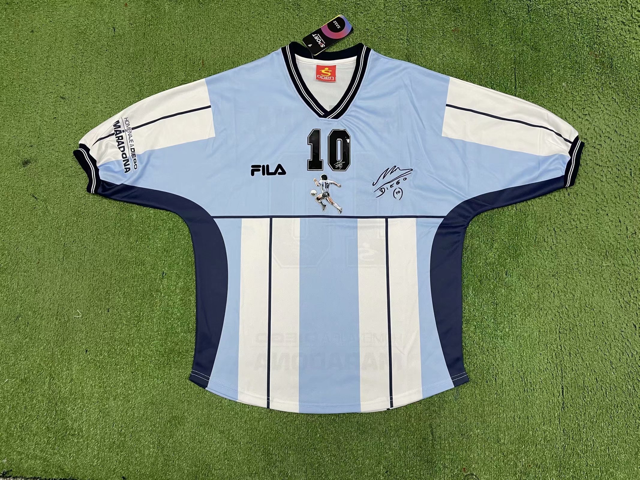 2001 Argentina Maradona Commemorative Retro Soccer Jerseys Yupoo