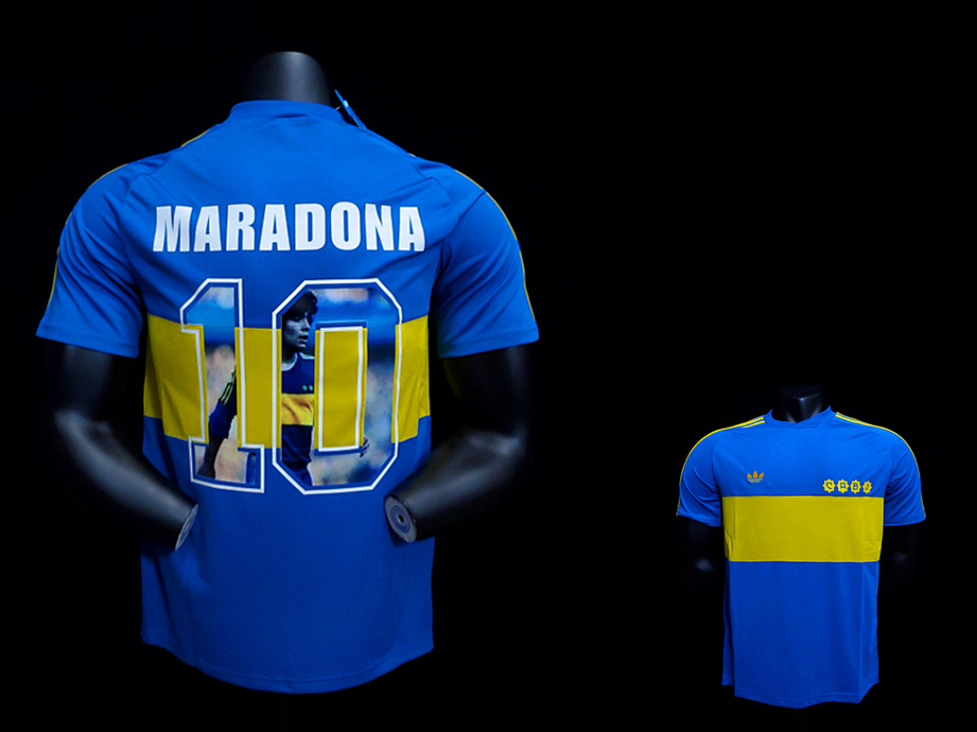 Retro 1981 Boca Juniors home commemorates Maradona