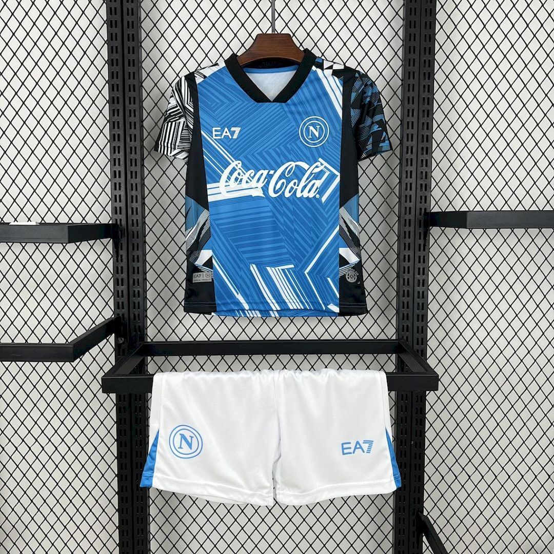Napoli 2024/25 Coca-Cola Joint edition Kids Kit
