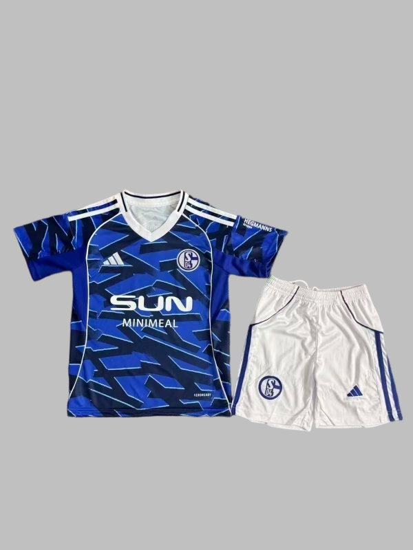 25-26 Schalke Home Kids Cheap Soccer Jerseys Yupoo