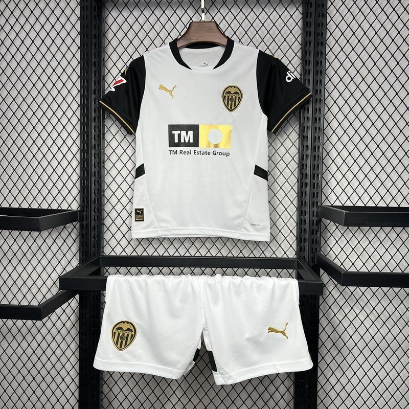 24-25 Valencia Home Kids Soccer Jerseys Yupoo