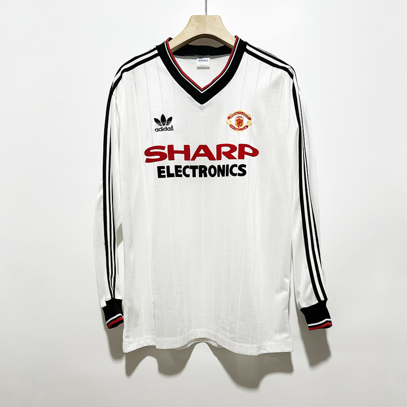 1982-83 M-anchester U-nited Away Retro Long Sleeve Soccer Jerseys Yupoo
