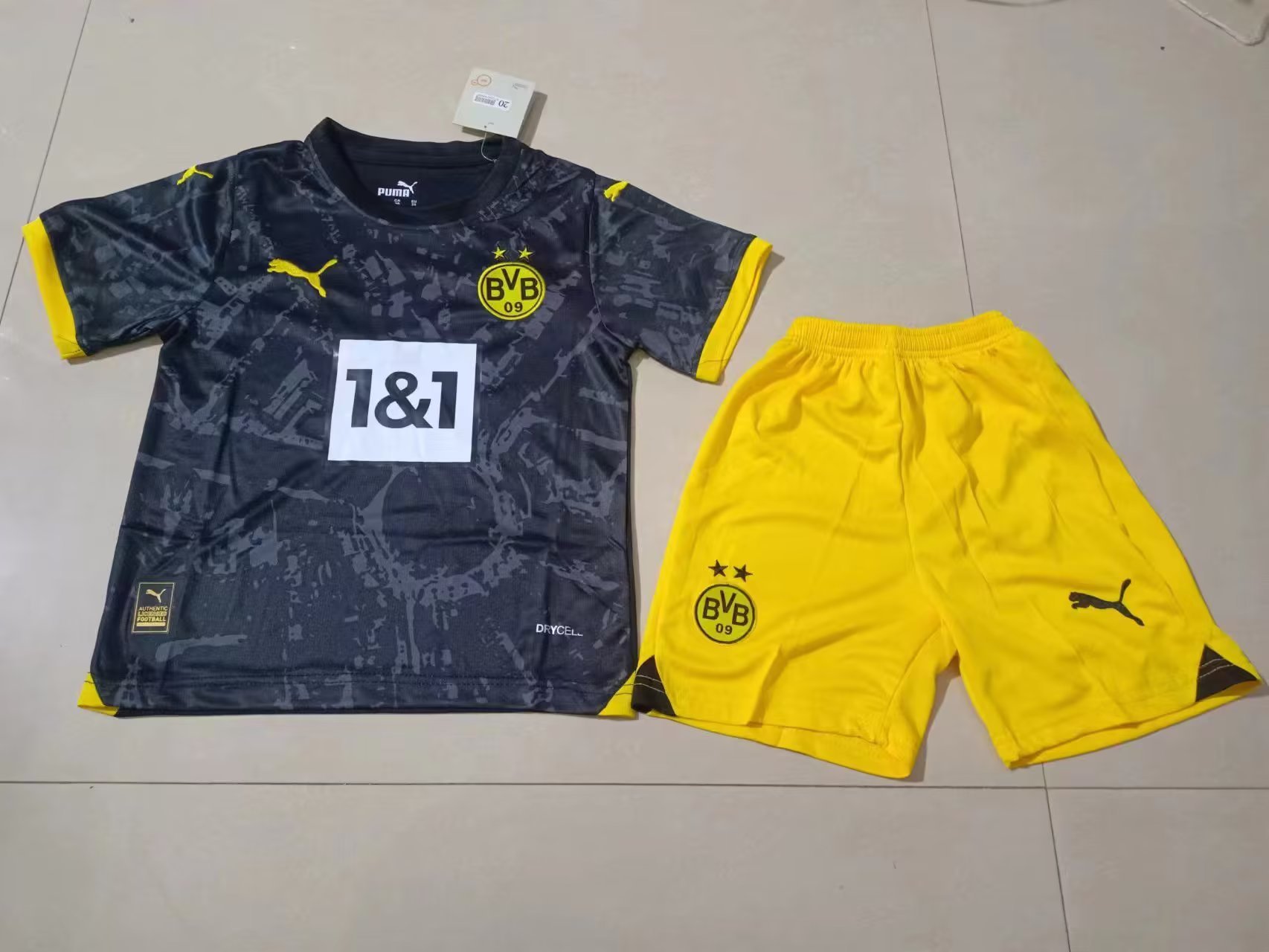 23-24 Dortmund Away Kids Soccer Jerseys Yupoo