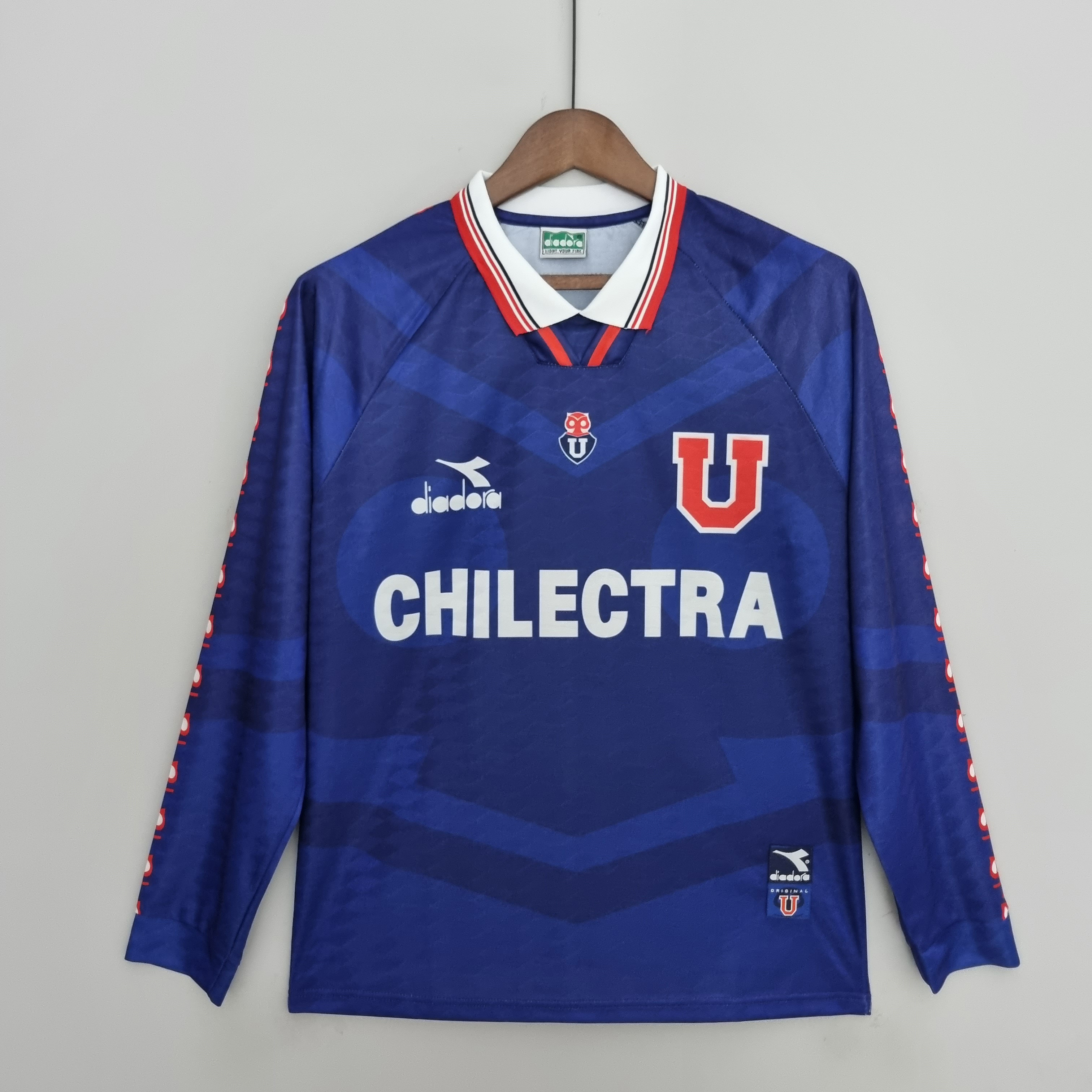 1996 Universidad de Chile Home Retro Long Sleeve Soccer Jerseys Yupoo
