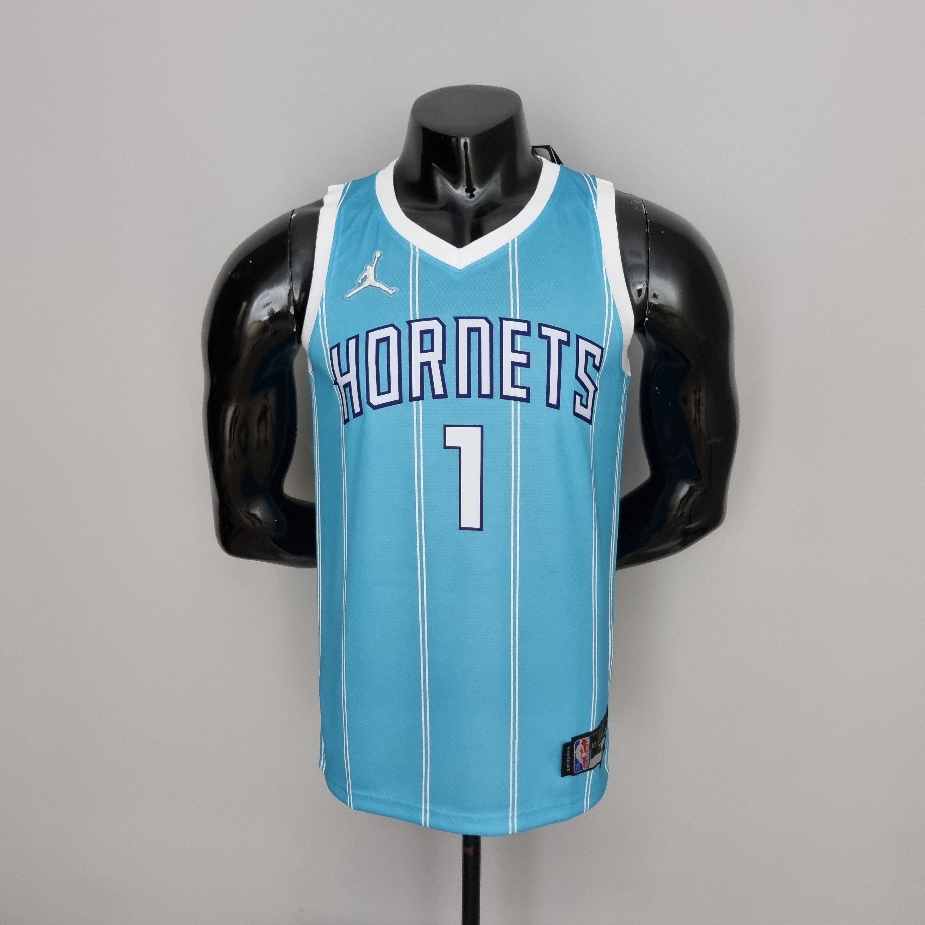 75th Anniversary Ball #1 Charlotte Hornets Blue NBA Jersey S-XXL