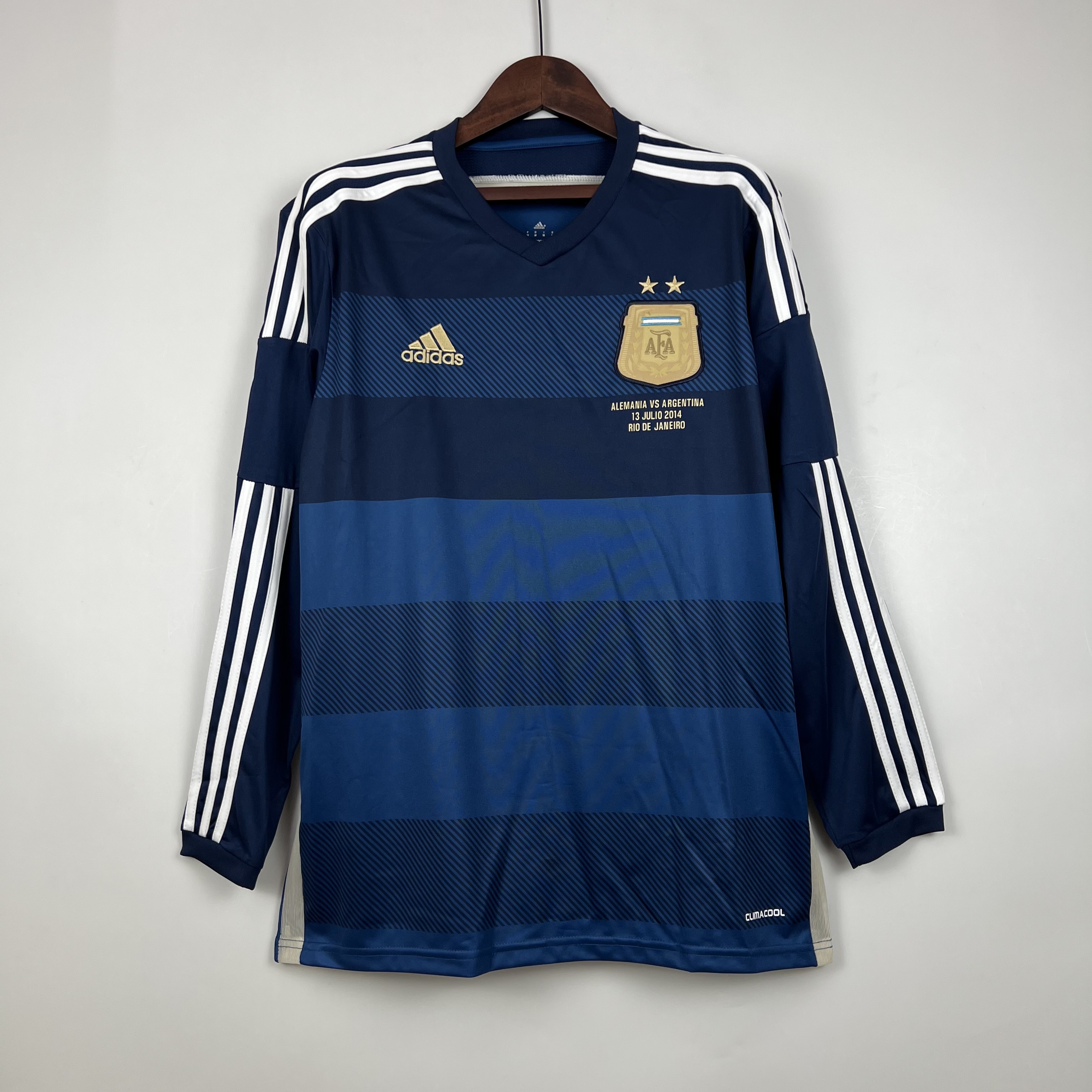 2014 Argentina Away Retro Long Sleeve Soccer Jerseys Yupoo