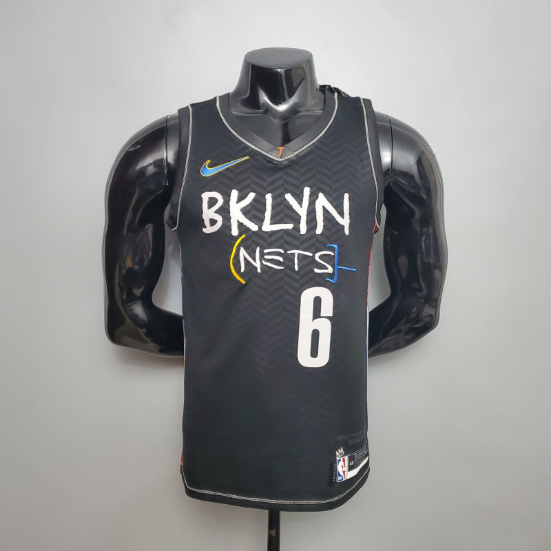 New Brooklyn Nets JORDAN#6 City Edition Black S-XXL