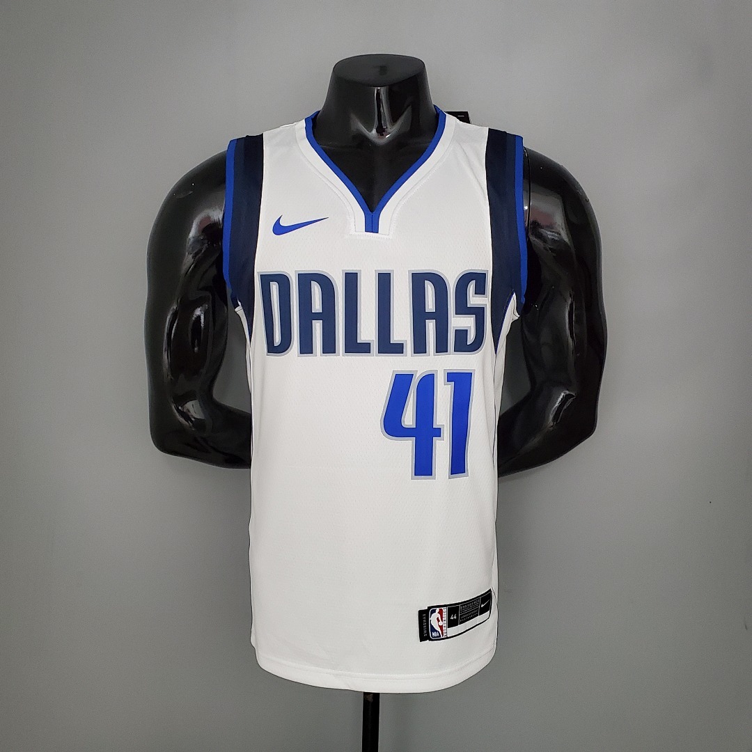NOWITZKI#41 Dallas Mavericks home White NBA Jersey S-XXL
