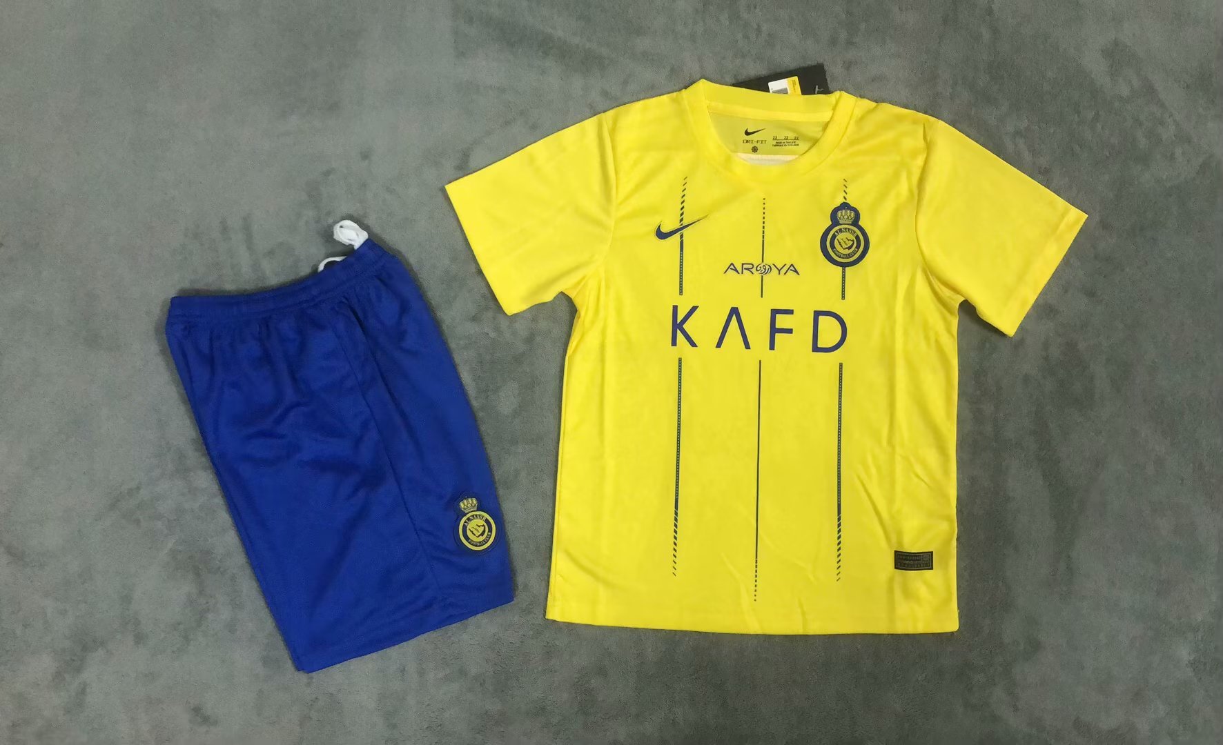 23-24 Al-Nassr Home Kids Soccer Jerseys Yupoo