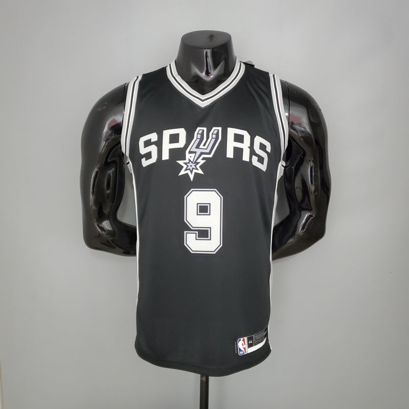 PARKER#9 Spurs Black NBA Jersey S-XXL