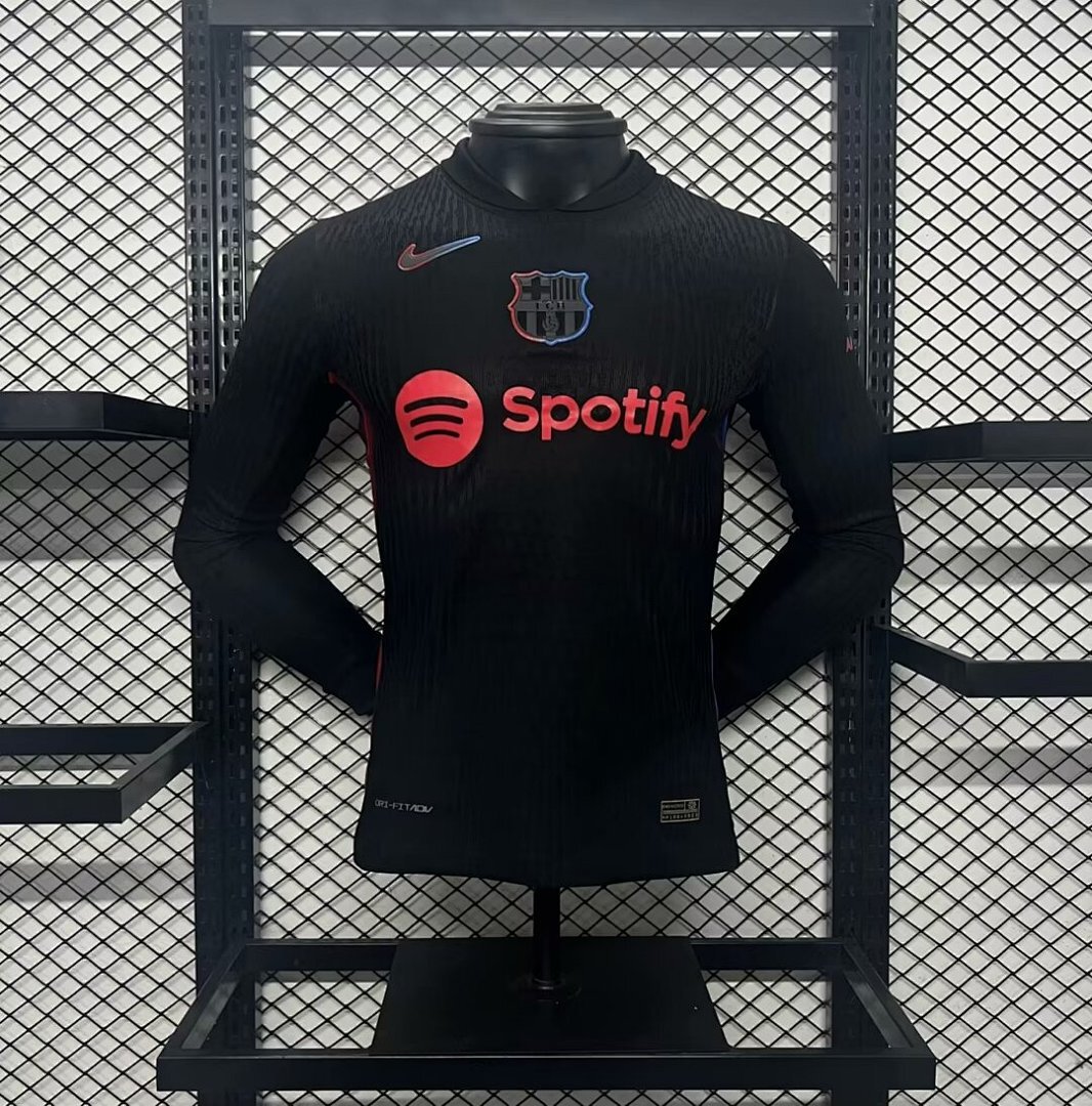 Barcelona 2024/25 Away Long Sleeves Jersey – Player Versi