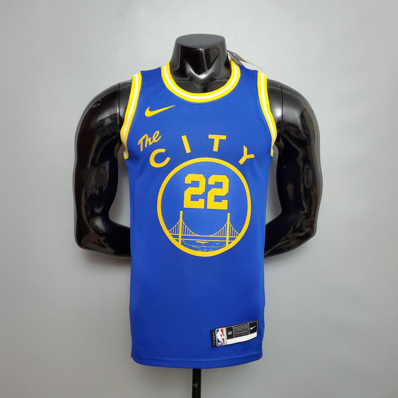 Tram version WIGGINS#22 Golden State Warriors blue NBA jersey S-XXL