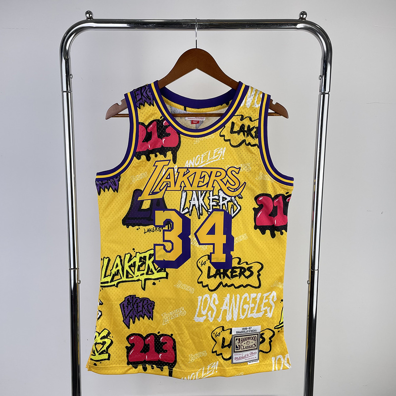 Lakers #34 Retro Hot Press