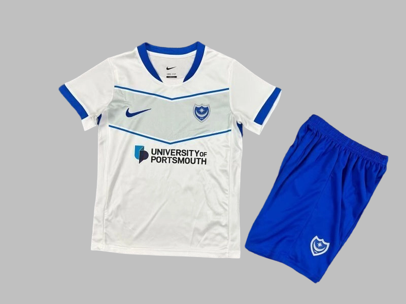 25-26 Portsmoutho Away Kids Cheap Soccer Jerseys Yupoo