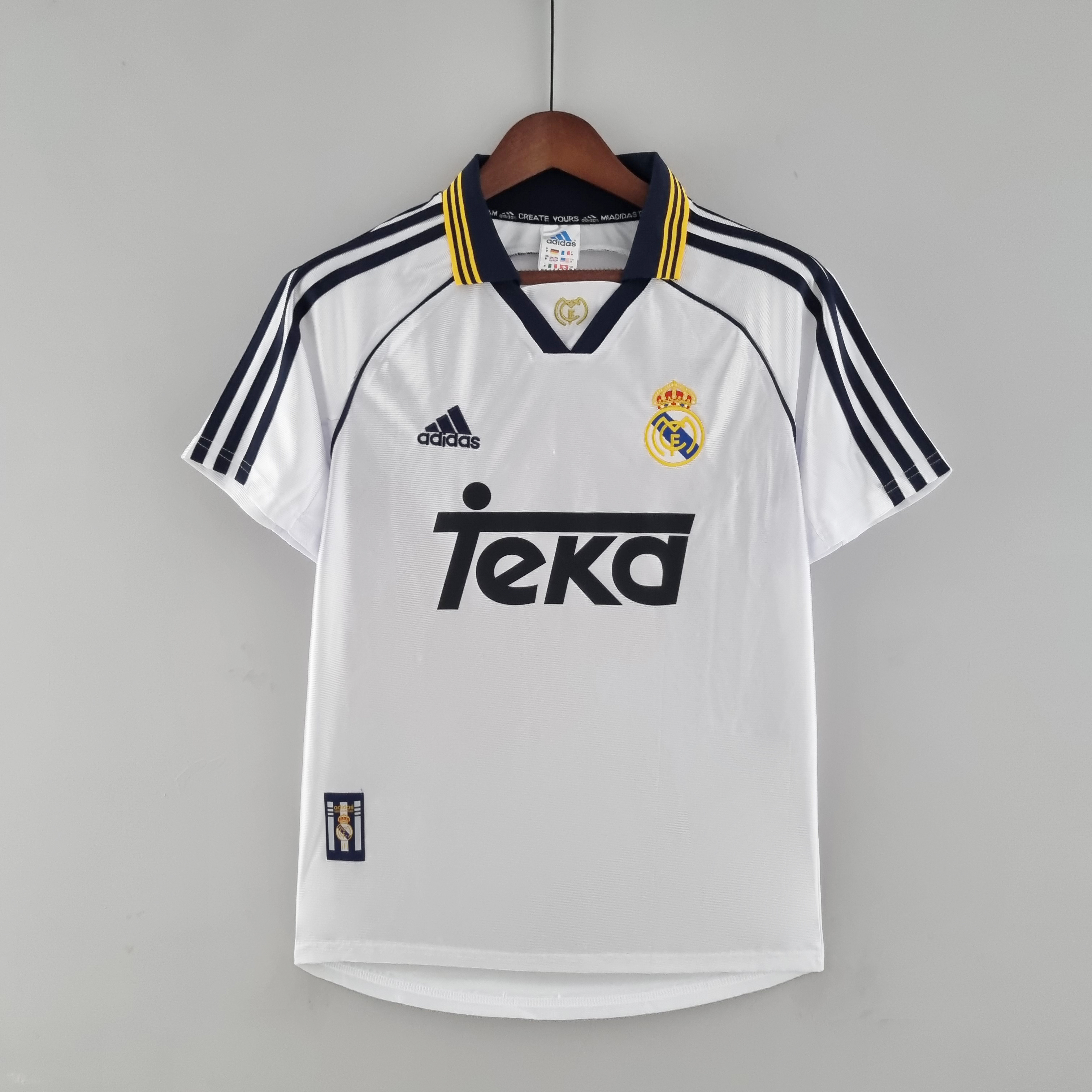 98-00 Real Madrid Home Retro Soccer Jerseys Yupoo