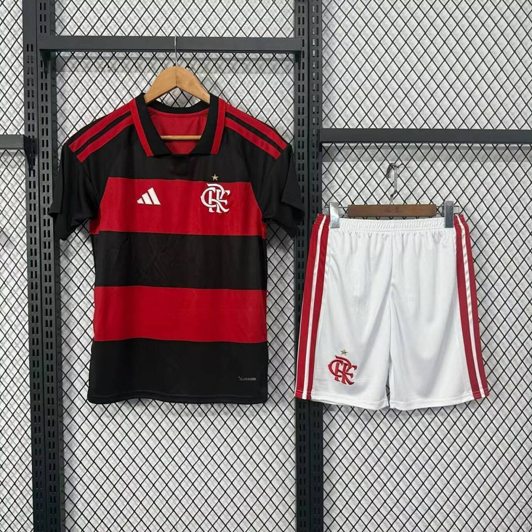 26-27 Flamengo Home Kids Cheap Soccer Jerseys Yupoo