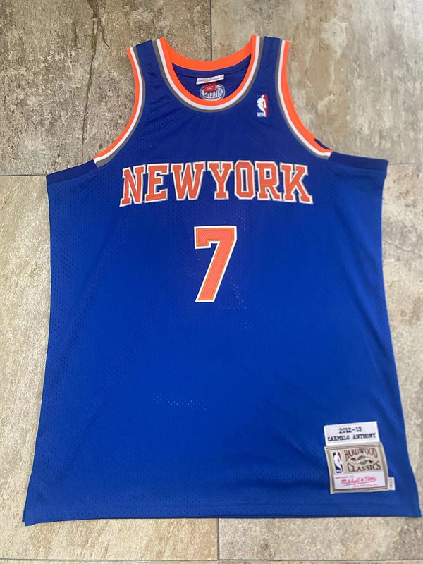 Knicks #7 Anthony Retro Embroidery