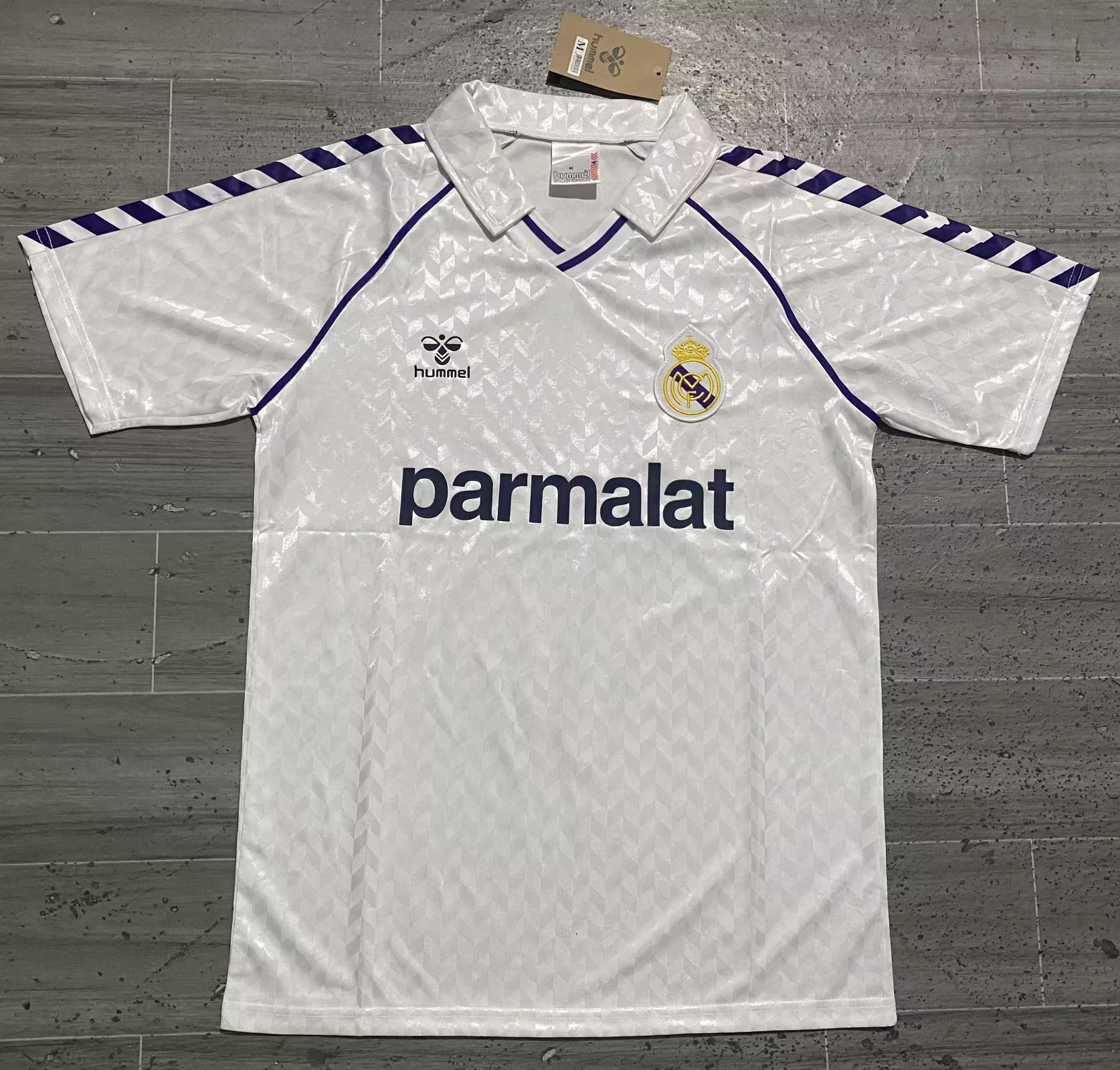 86-88 Real Madrid Home Retro Soccer Jerseys Yupoo