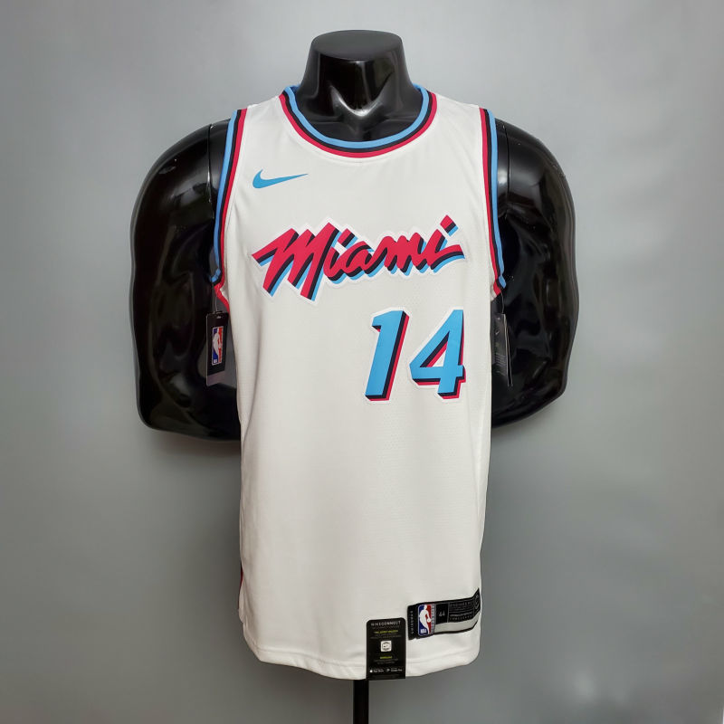 HERRO#14 Miami Heat V-neck White NBA jersey Size S-XXL