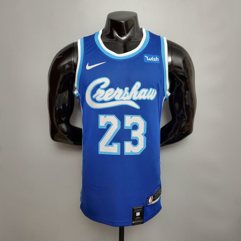 New James #23 Lakers blue NBA jersey Size XS-XXL