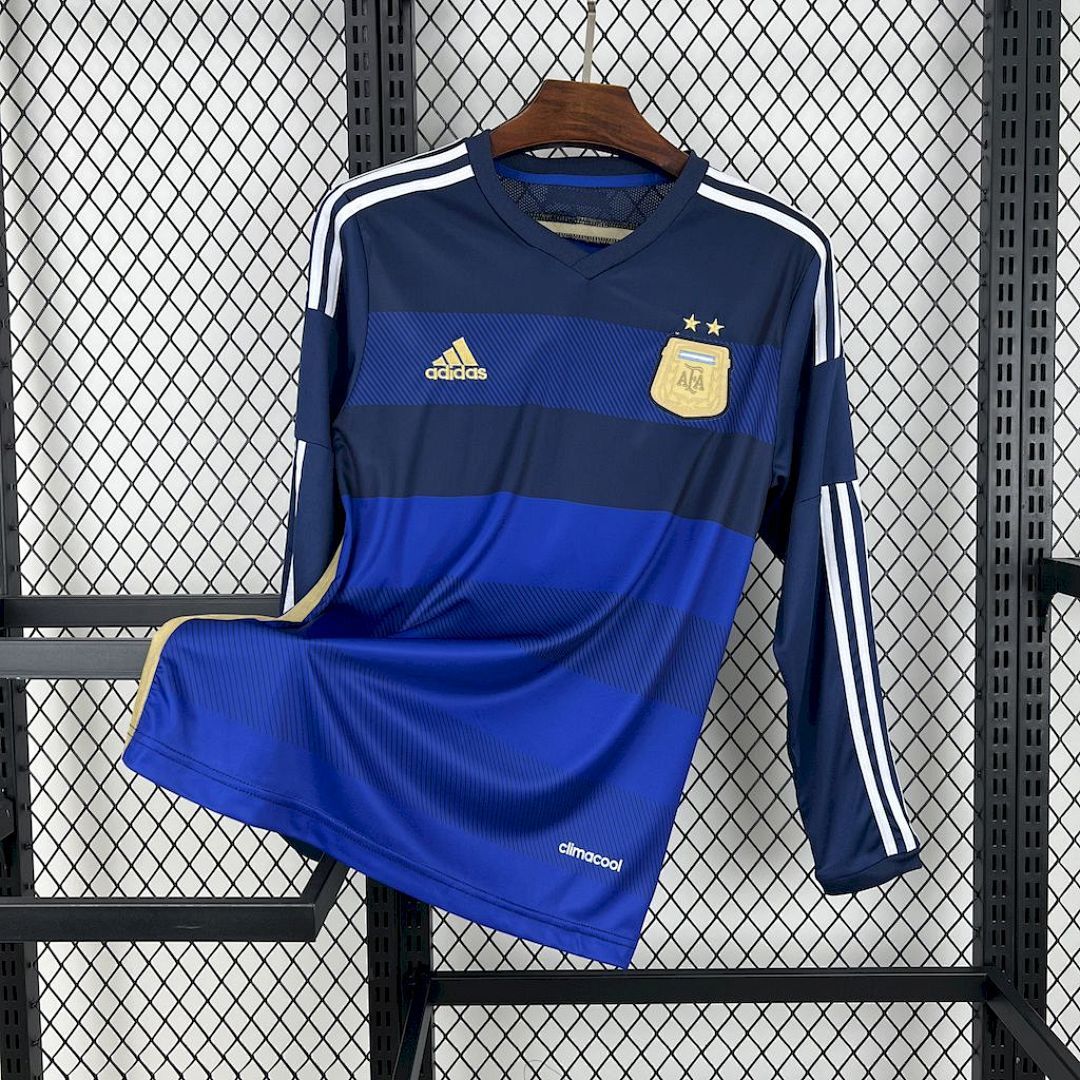 Argentina 2014 Away Long Sleeves Retro Jersey
