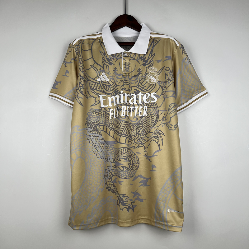 23-24 Real Madrid Teal Dragon Soccer Jerseys Yupoo