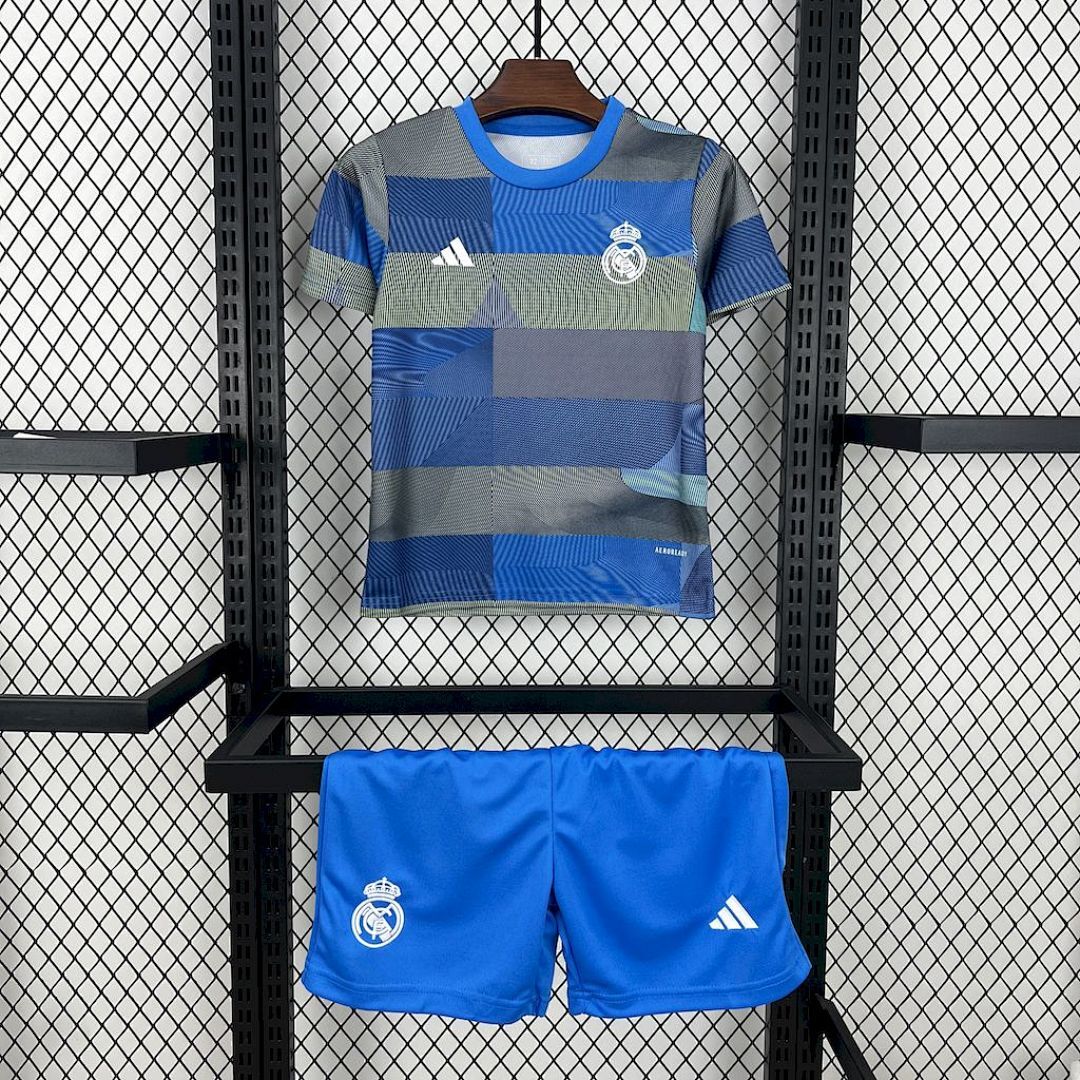 Real Madrid 2025/26 Pre-match training suit Kids Kit