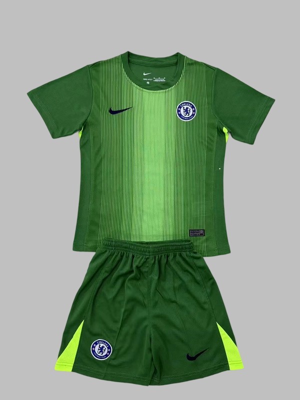 25-26 Chelsea Goalkeeper Kids Cheap Soccer Jerseys Yupoo