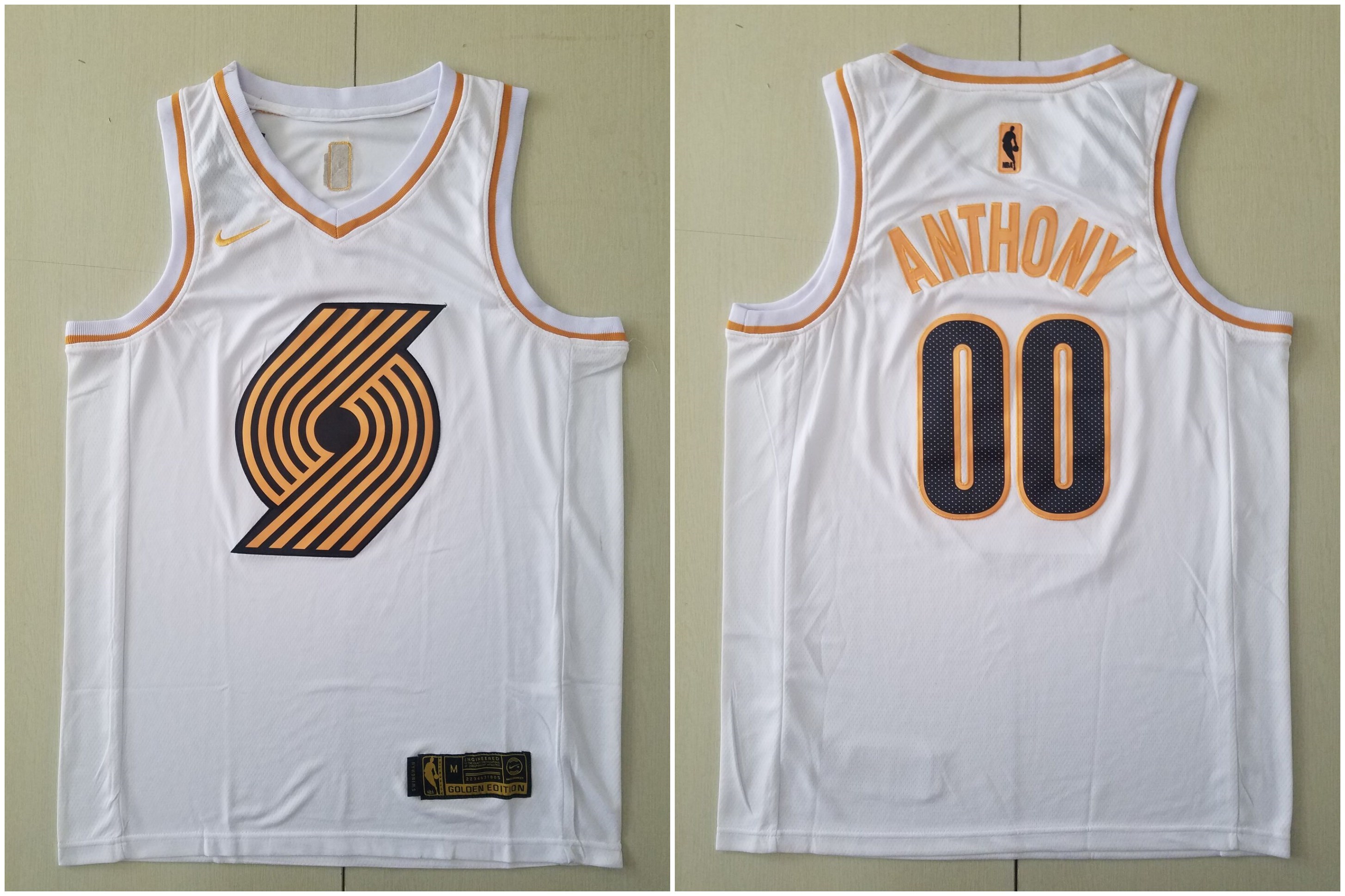 Blazers #00 Anthony Embroidery