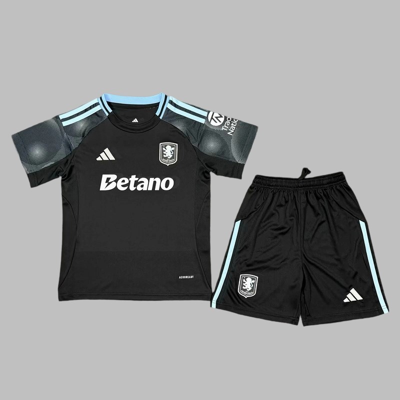 25-26 Aston Villa Away Kids Cheap Soccer Jerseys Yupoo