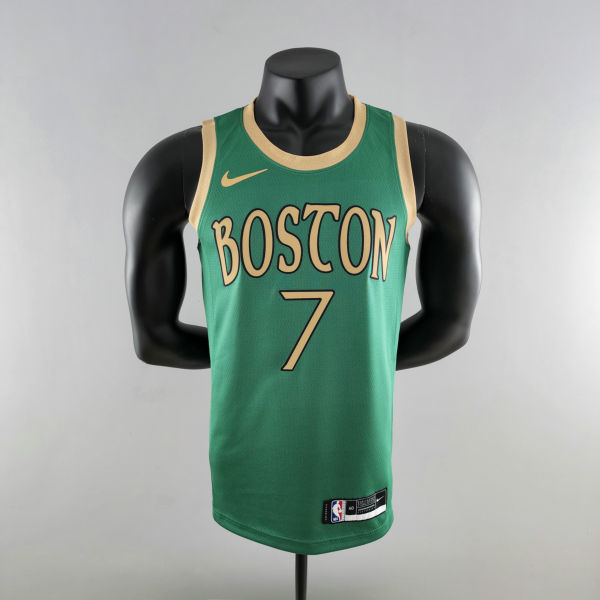 2020 BROWN#7 Boston Celtics City Edition Green NBA Jersey S-XXL