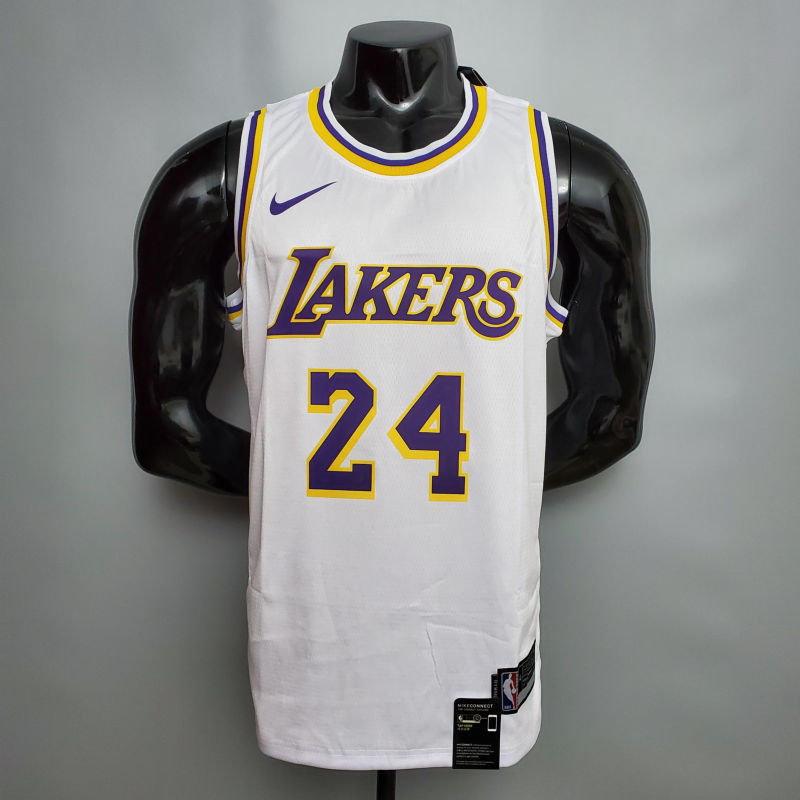 Bryant #24 Lakers Round neck white NBA jersey Size XS-XXL