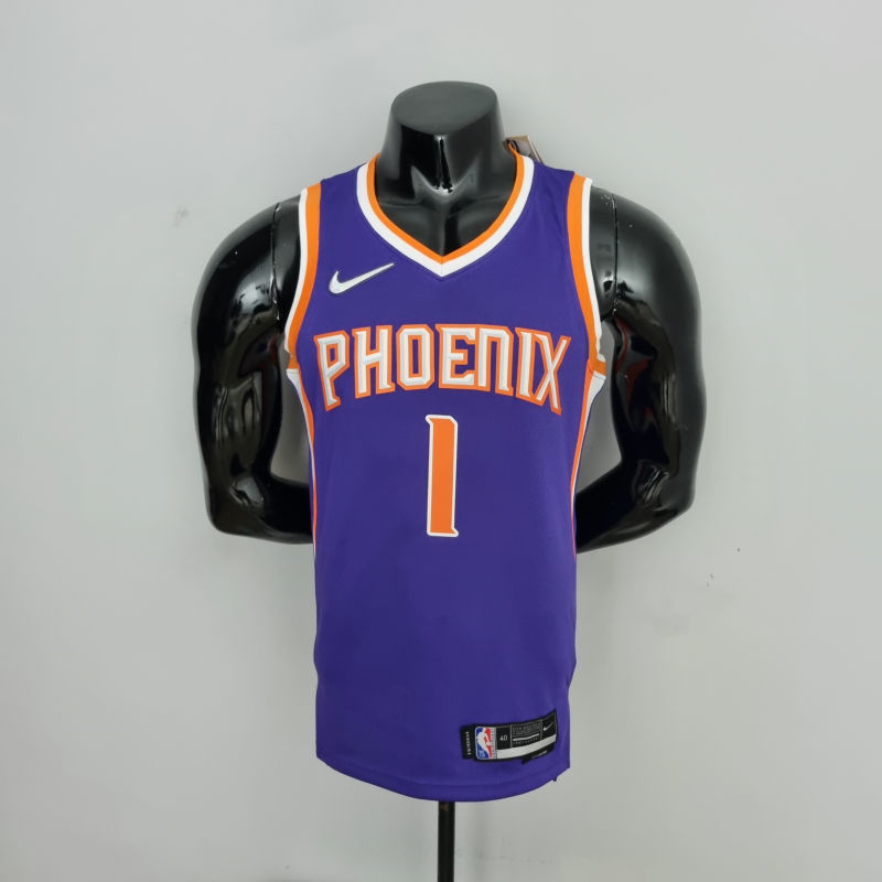 75th Anniversary Booker #1 Phoenix Suns Purple NBA Jersey S-XXL
