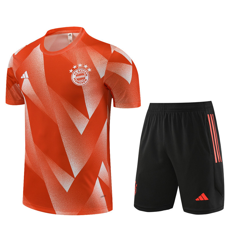 23-24 Bayern Training Orange Soccer Jerseys Yupoo